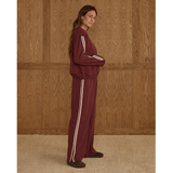 Rylee + Cru Womens Track Pant - Burgundy