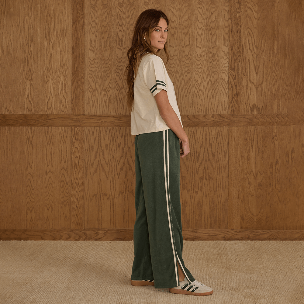 Rylee + Cru Womens Track Pant - Green