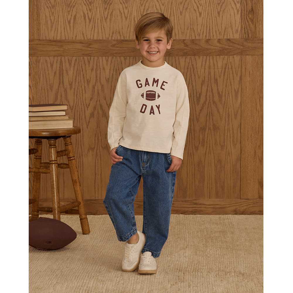 Rylee + Cru Baggy Pant - Indigo Denim