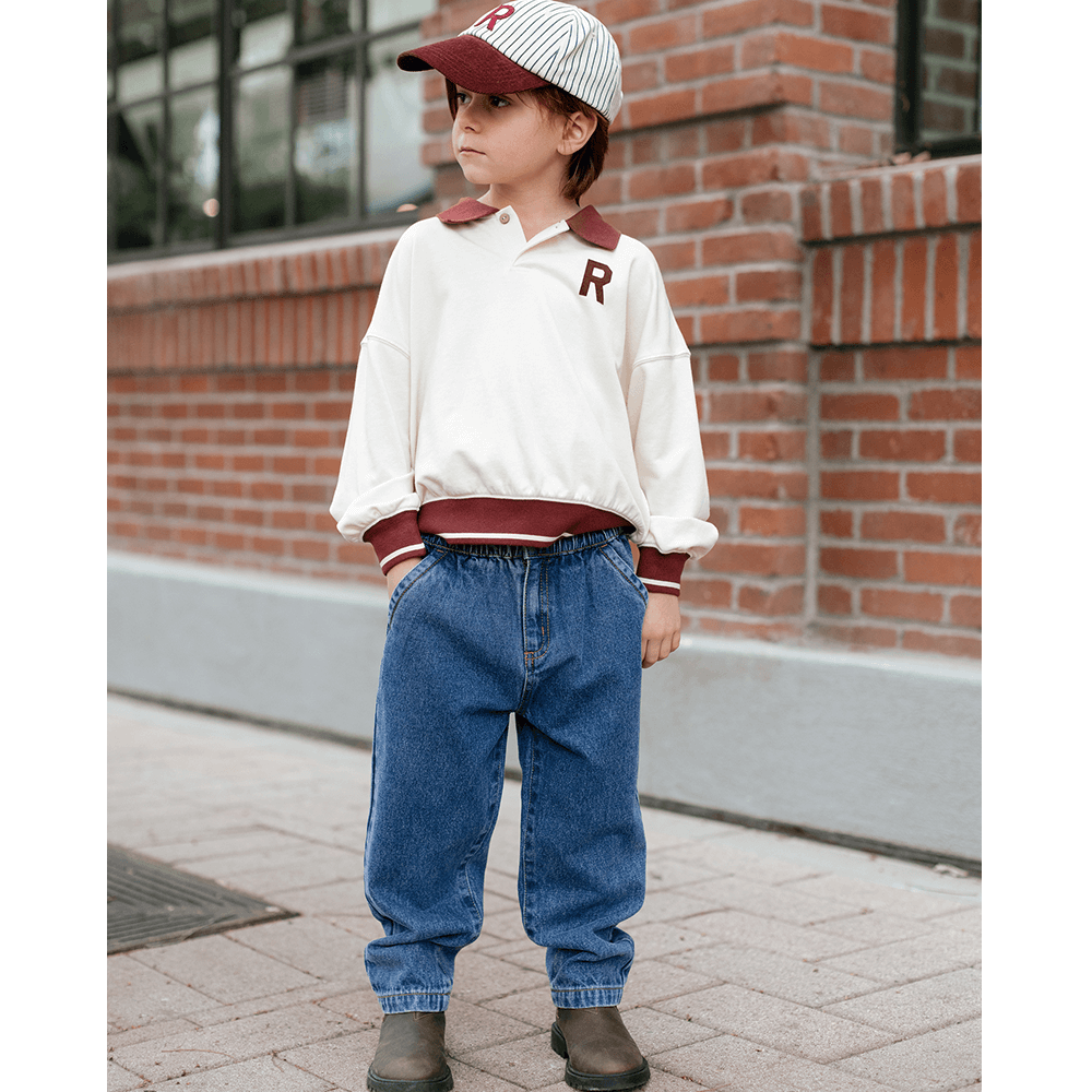 Rylee + Cru Baggy Pant - Indigo Denim