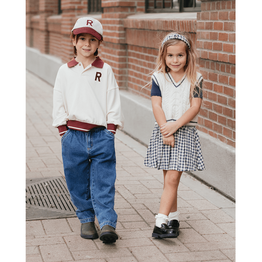 Rylee + Cru Baggy Pant - Indigo Denim