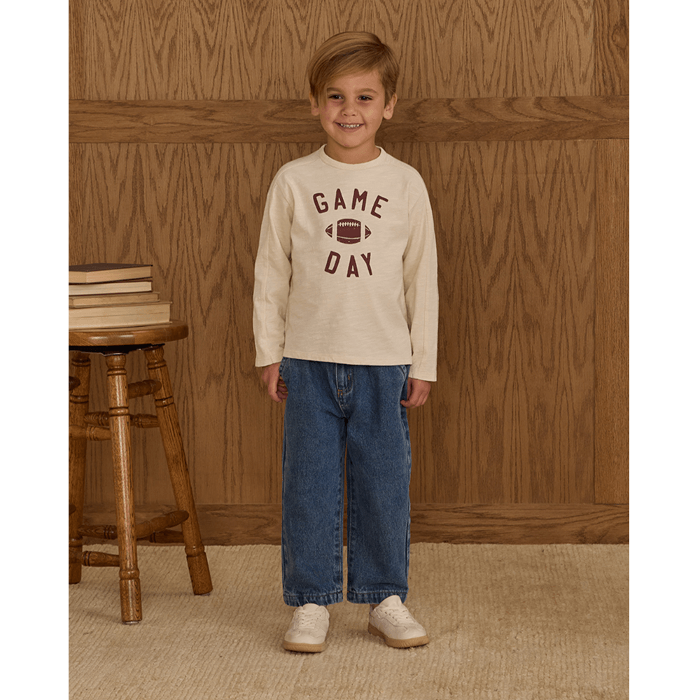 Rylee + Cru Baggy Pant - Indigo Denim