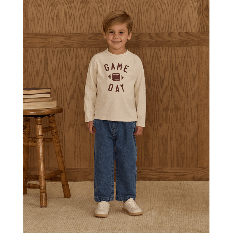 Rylee + Cru Baggy Pant - Indigo Denim