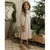 Rylee + Cru Girl's Nightgown - Candy Cane Stripe