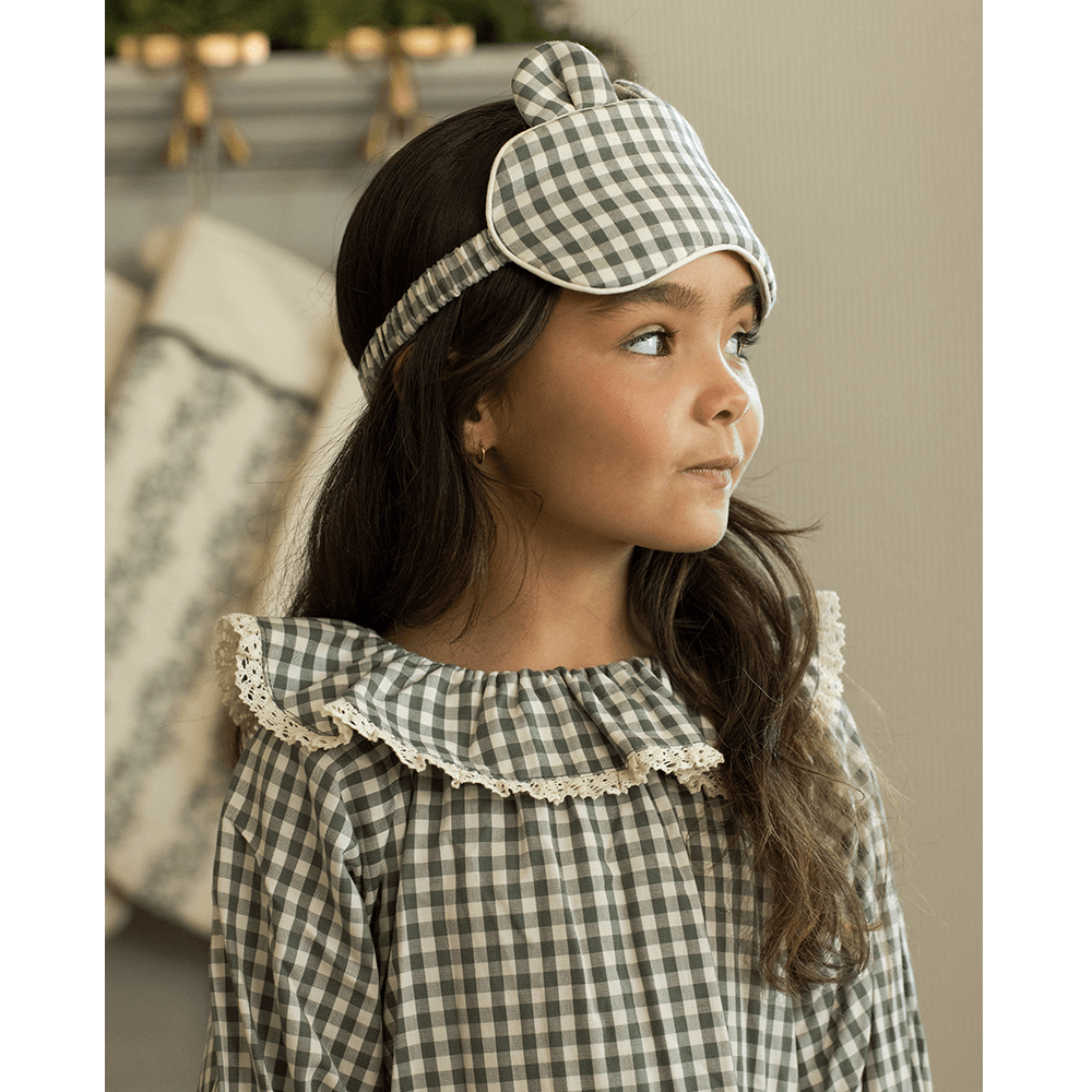 Rylee + Cru Girl's Nightgown - Evergreen Gingham