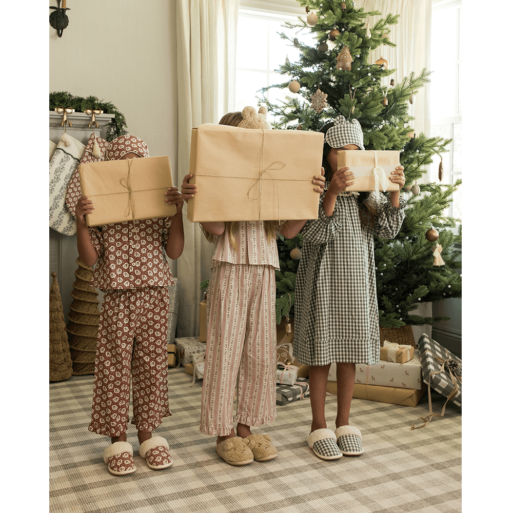 Rylee + Cru Girl's Nightgown - Evergreen Gingham