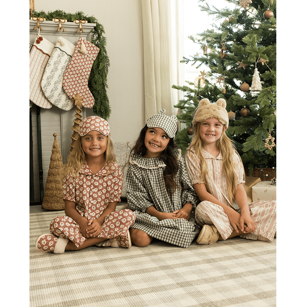 Rylee + Cru Girl's Nightgown - Evergreen Gingham