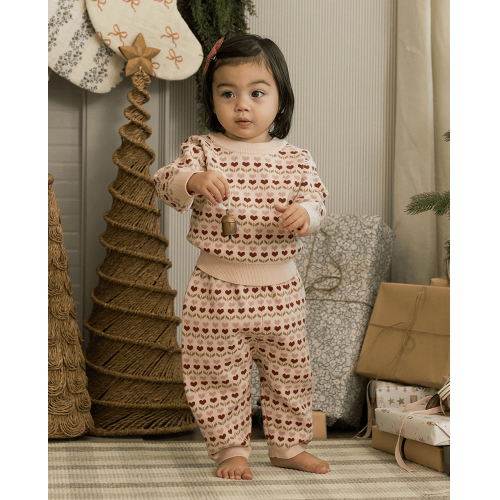 Rylee + Cru Fair Shiloh Sweater - Ruby Hearts