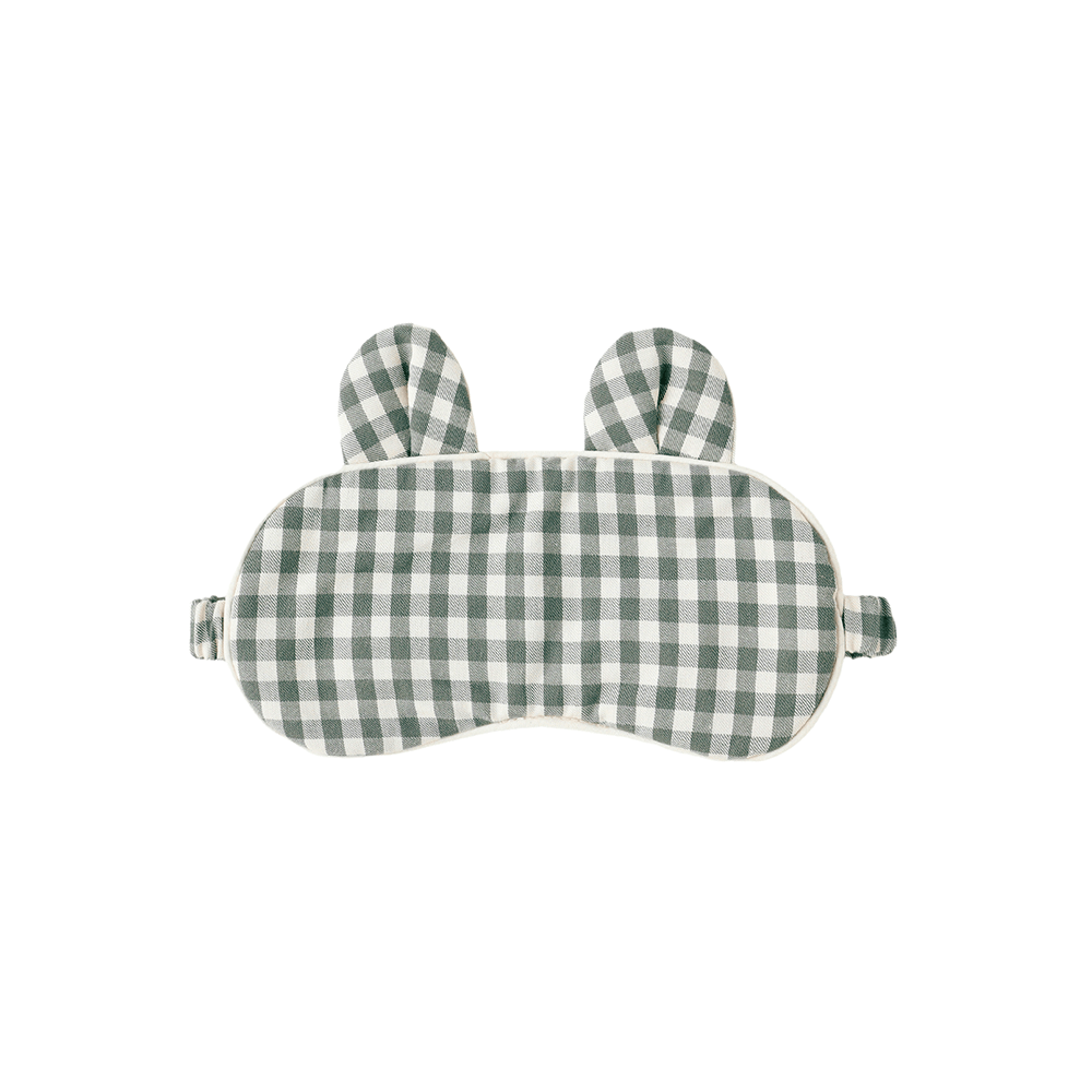Rylee + Cru Sleep Mask - Evergreen Gingham