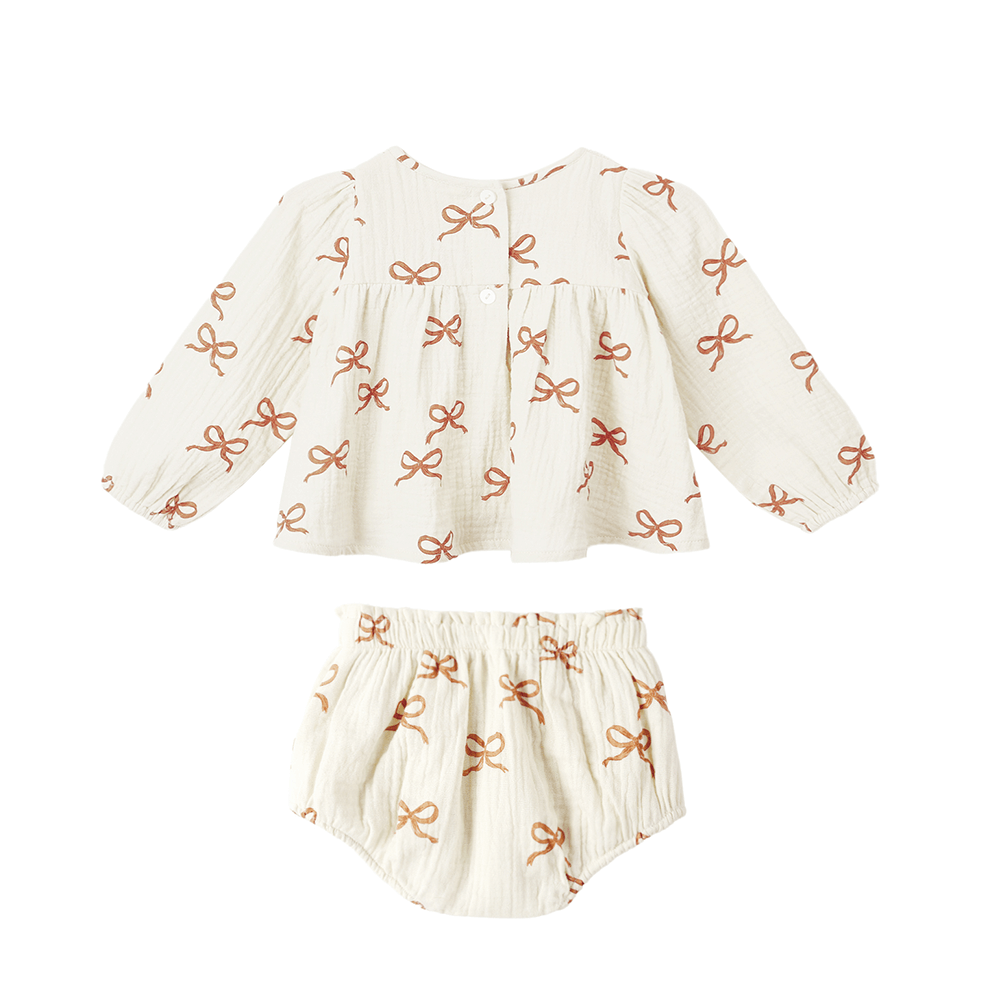 Rylee + Cru Sophie Top + Bloomer Set - Ruby Bows