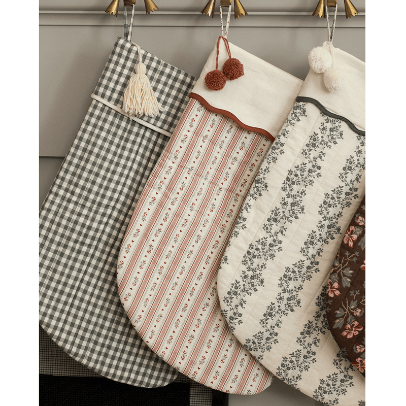 Rylee + Cru Christmas Stocking - Green Vines