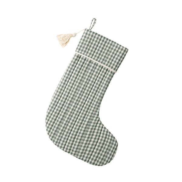 Rylee + Cru Christmas Stocking - Everygreen Gingham