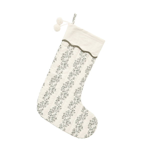 Rylee + Cru Christmas Stocking - Green Vines