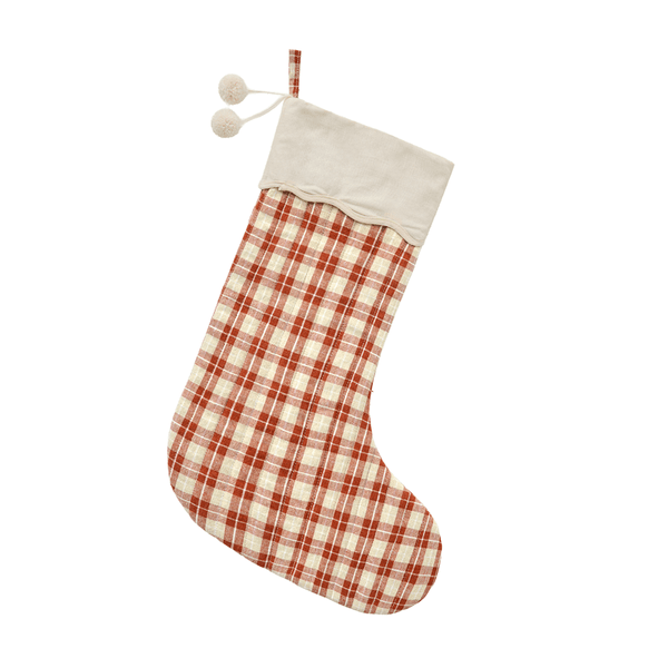 Rylee + Cru Christmas Stocking - Red Plaid