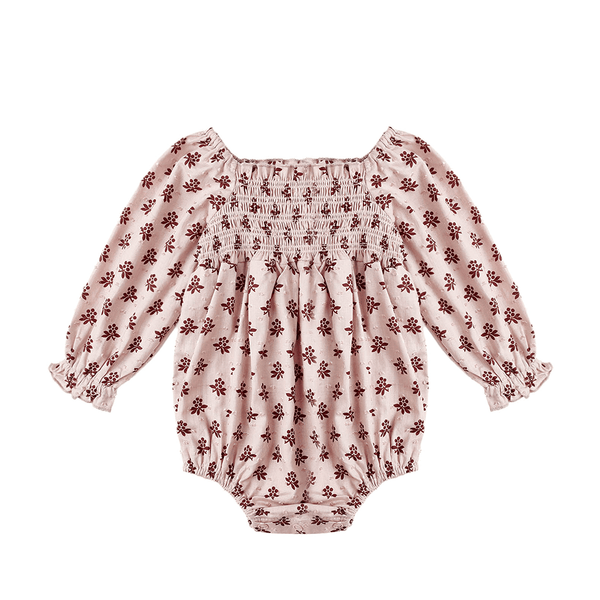 Rylee + Cru Adelaide Romper - Blush Fleur