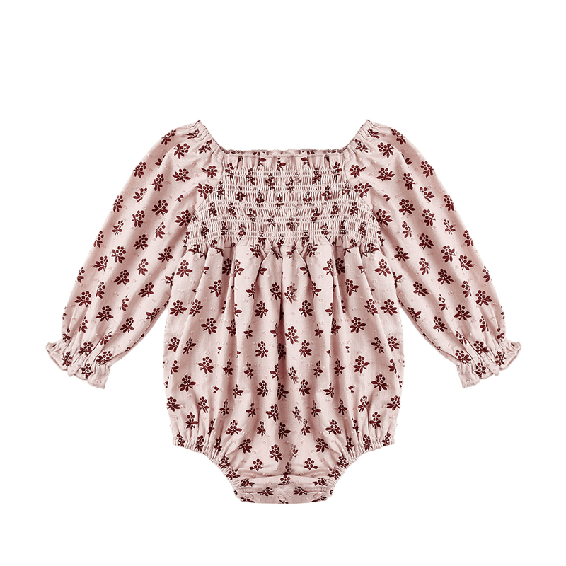 Rylee + Cru Adelaide Romper - Blush Fleur