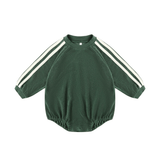 Rylee + Cru Crewneck Romper - Green