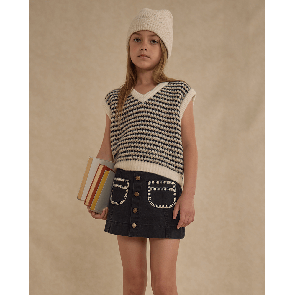 Rylee + Cru Denver Mini Skirt - Washed Black