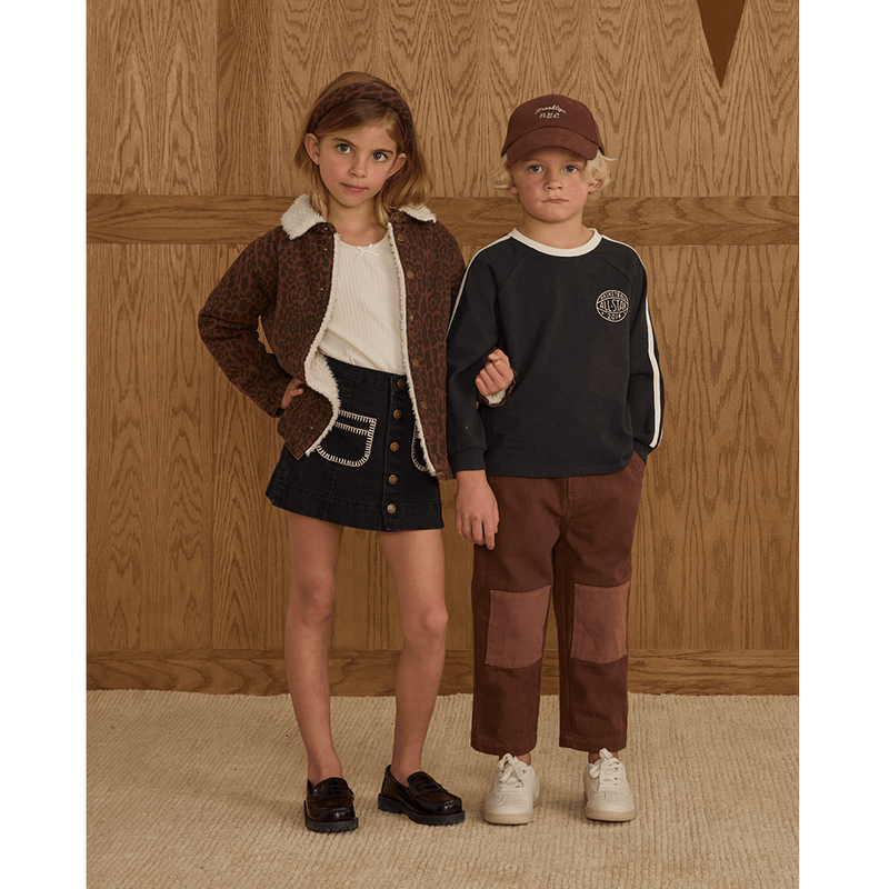 Rylee + Cru Denver Mini Skirt - Washed Black