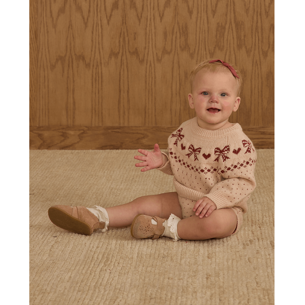 Rylee + Cru Fair Isle Sweater - Bows