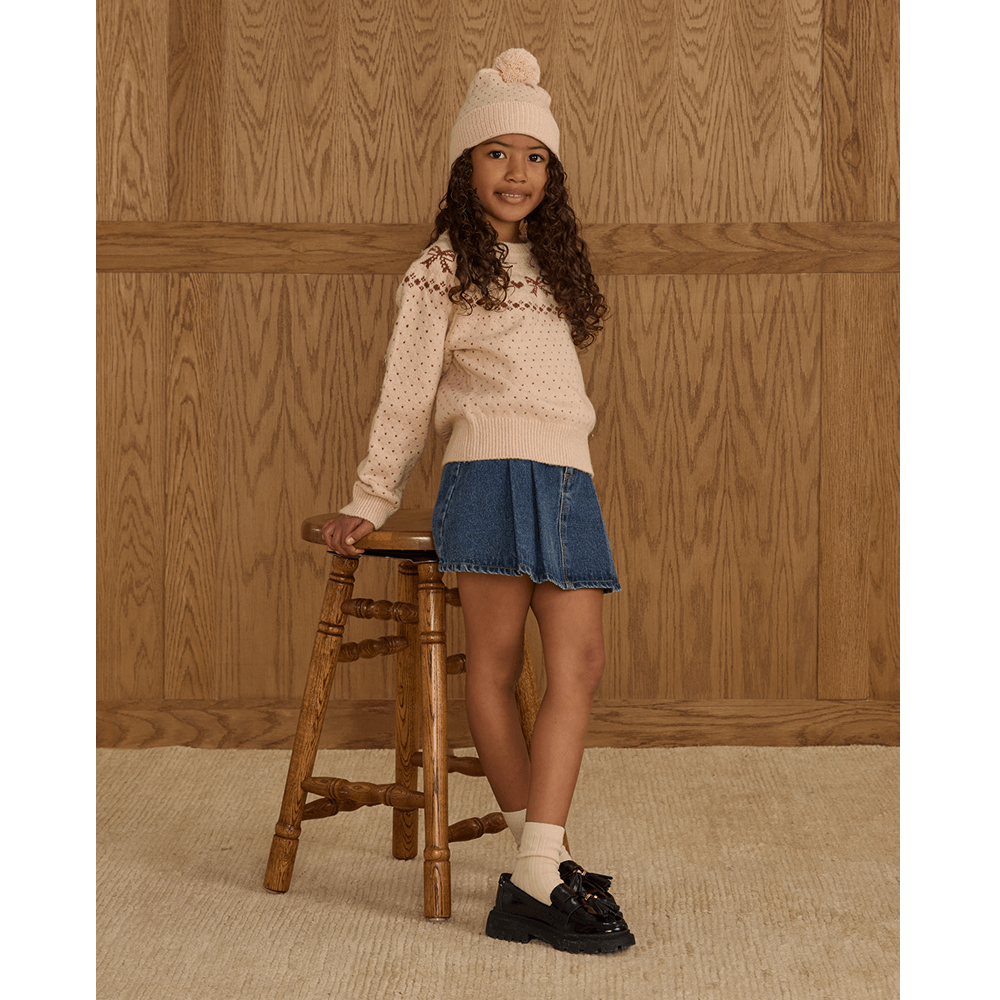 Rylee + Cru Fair Isle Sweater - Bows