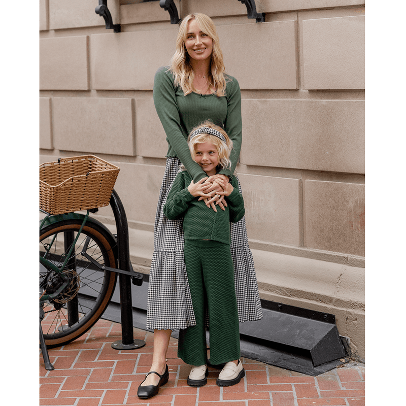 Rylee + Cru Rio Cardigan - Green