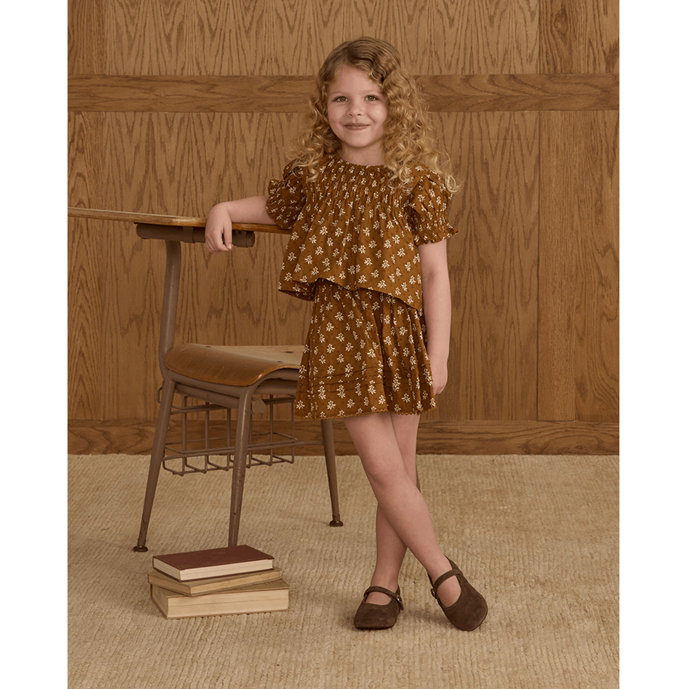 Rylee + Cru Mae Skirt - Golden Fleur