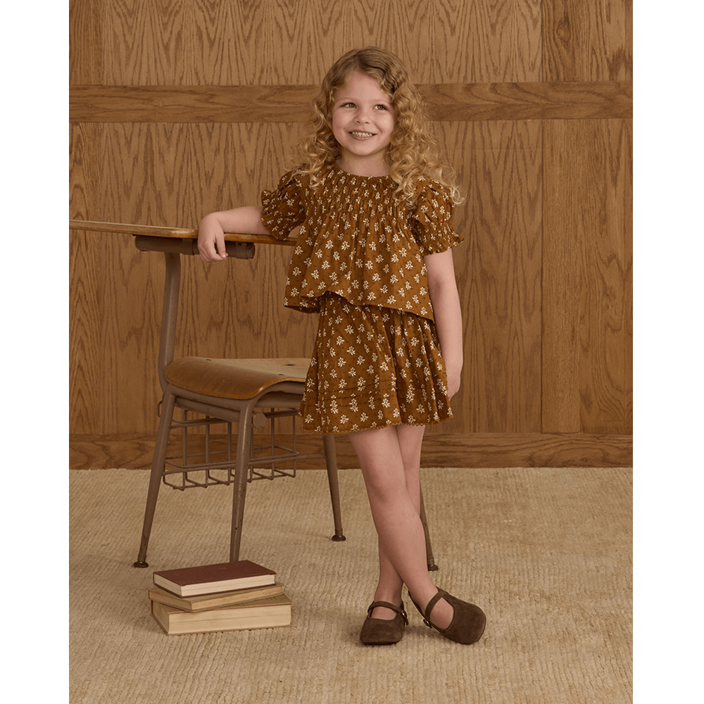 Rylee + Cru Mae Skirt - Golden Fleur