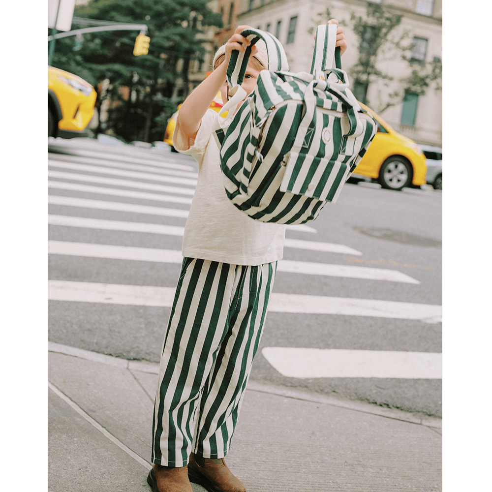 Rylee + Cru Mini Backpack - Green Stripe
