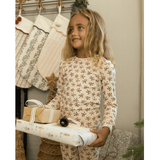 Rylee + Cru Organic Long Pajama Set - Holly Berry