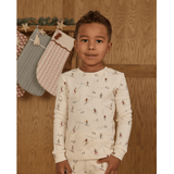 Rylee + Cru Organic Long Pajama Set - Skiers