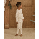 Rylee + Cru Organic Long Pajama Set - Skiers