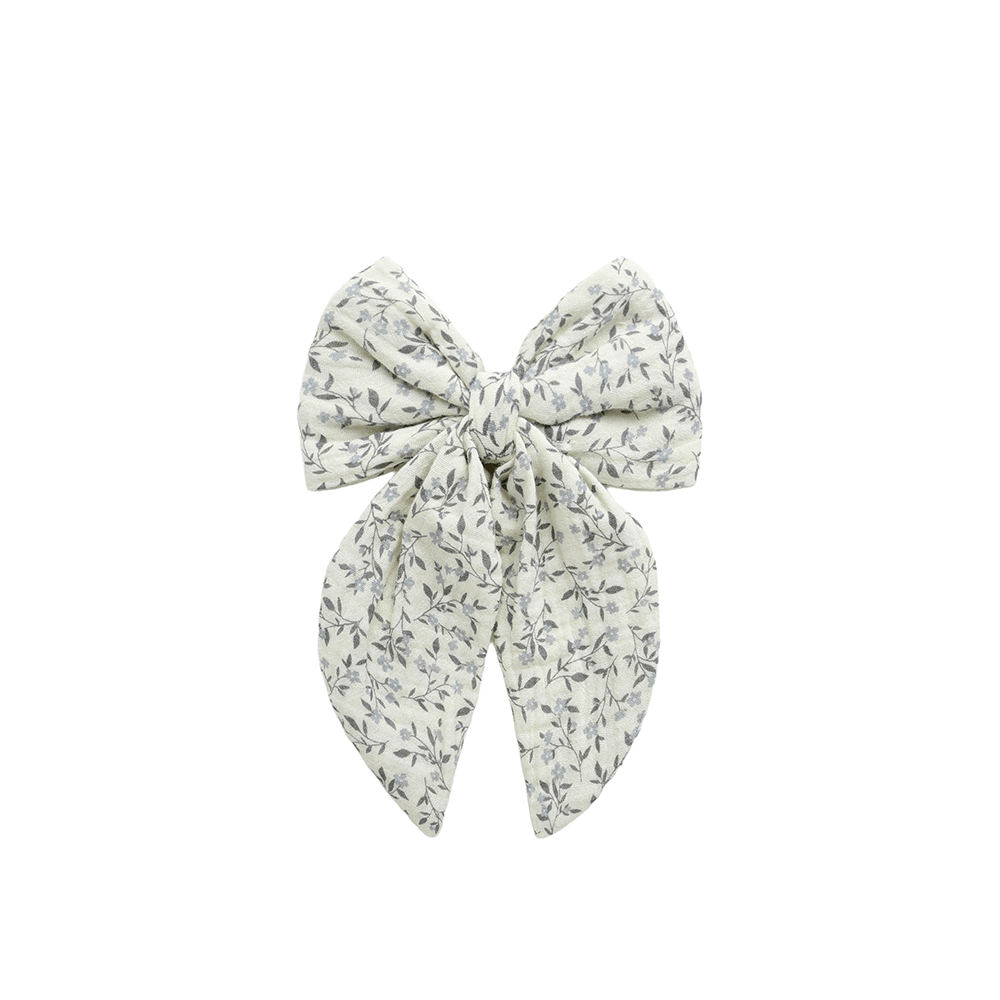 Rylee + Cru Oversized Bow - Blue Vines