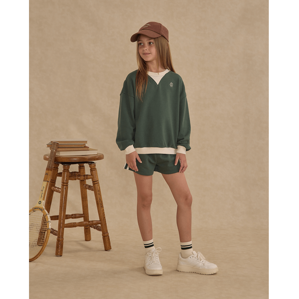 Rylee + Cru Racer Track Short - Green