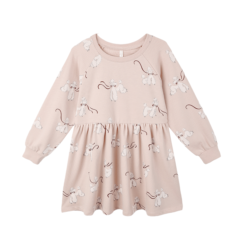 Rylee + Cru Raglan Dress - Poodles