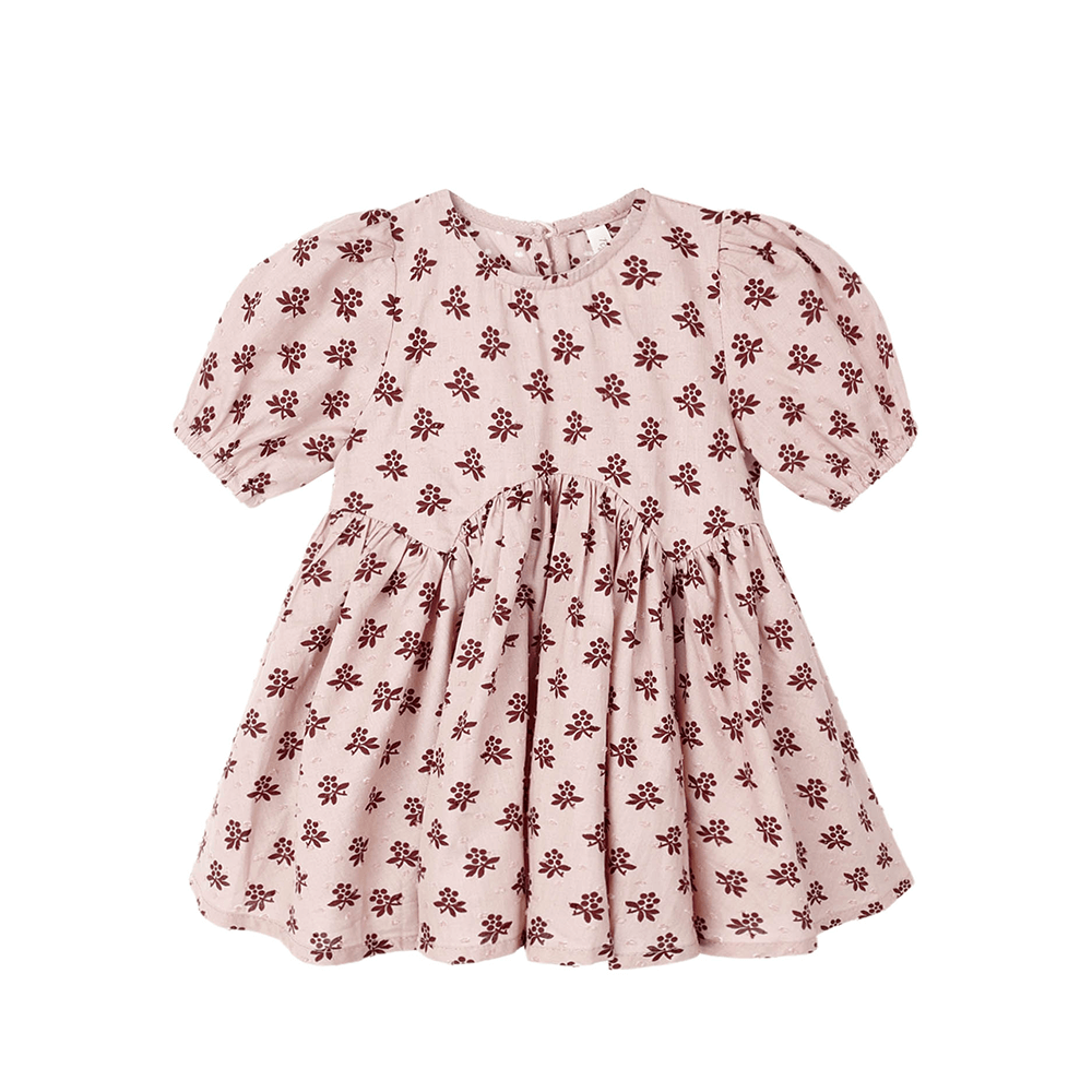 Rylee + Cru Rose Dress - Blush Fleur