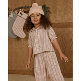 Rylee + Cru Ruffle Pajamas - Candy Cane Stripe