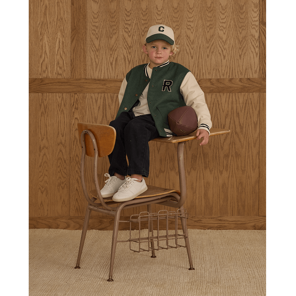 Rylee + Cru Varsity Jacket - Green