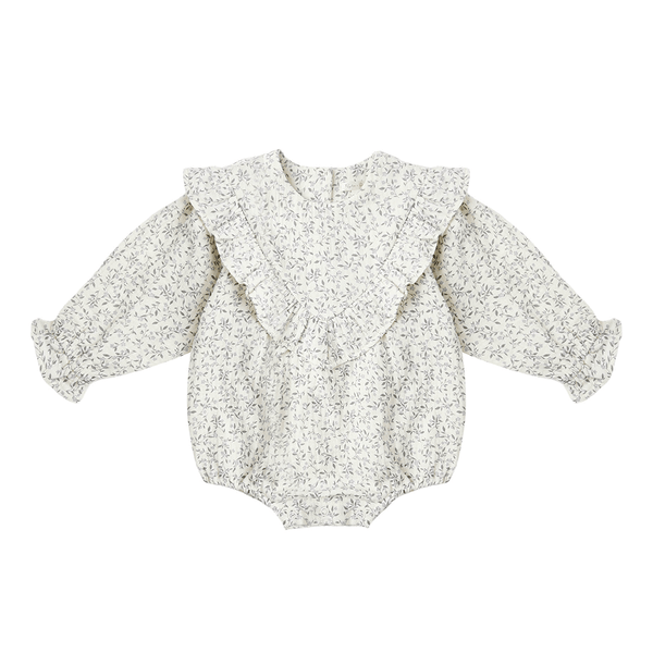 Rylee + Cru Winnie Romper - Blue Vines