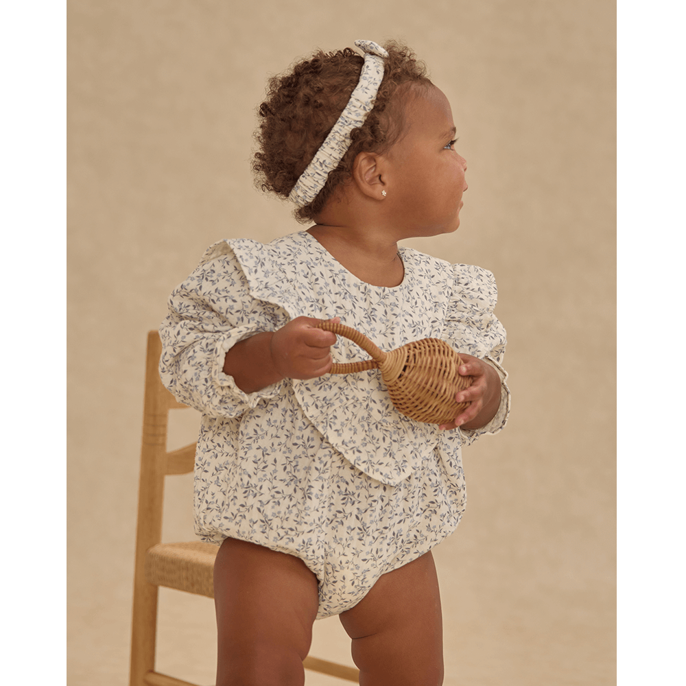 Rylee + Cru Winnie Romper - Blue Vines