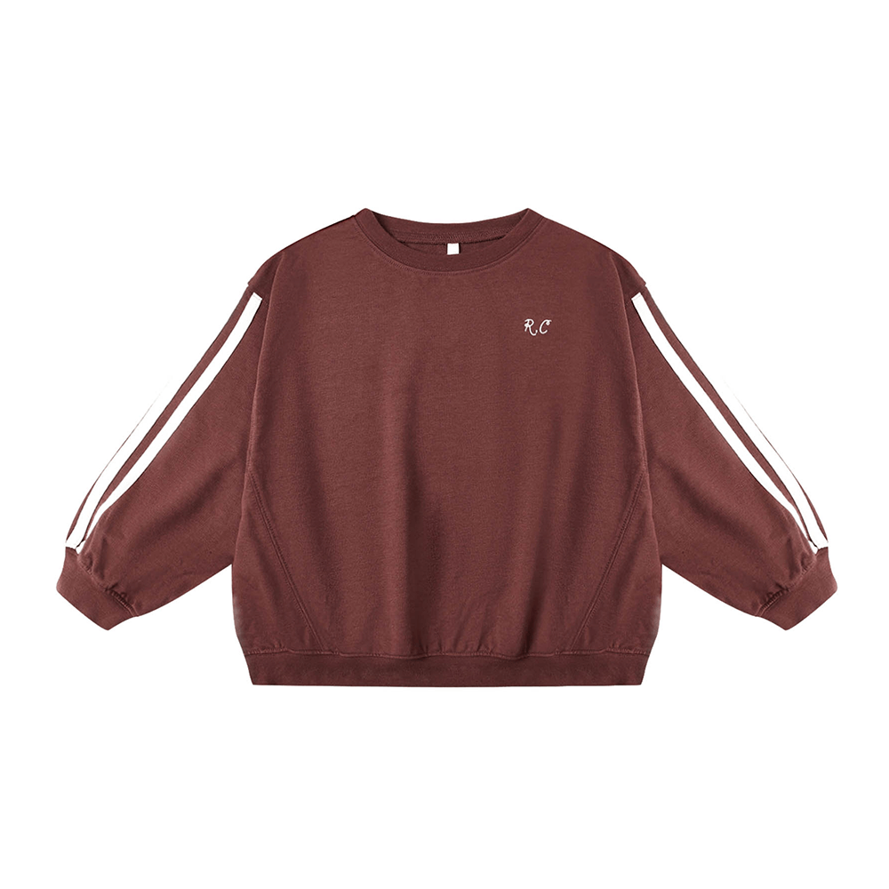 Rylee + Cru Oversized Sweatshirt - Burgundy