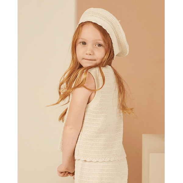 Rylee + Cru Crochet Beret - Natural