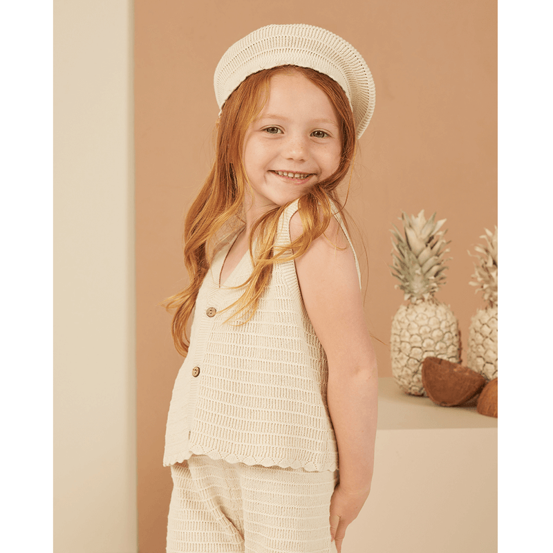 Rylee + Cru Crochet Beret - Natural