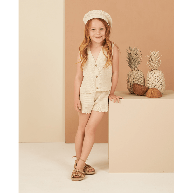 Rylee + Cru Crochet Beret - Natural