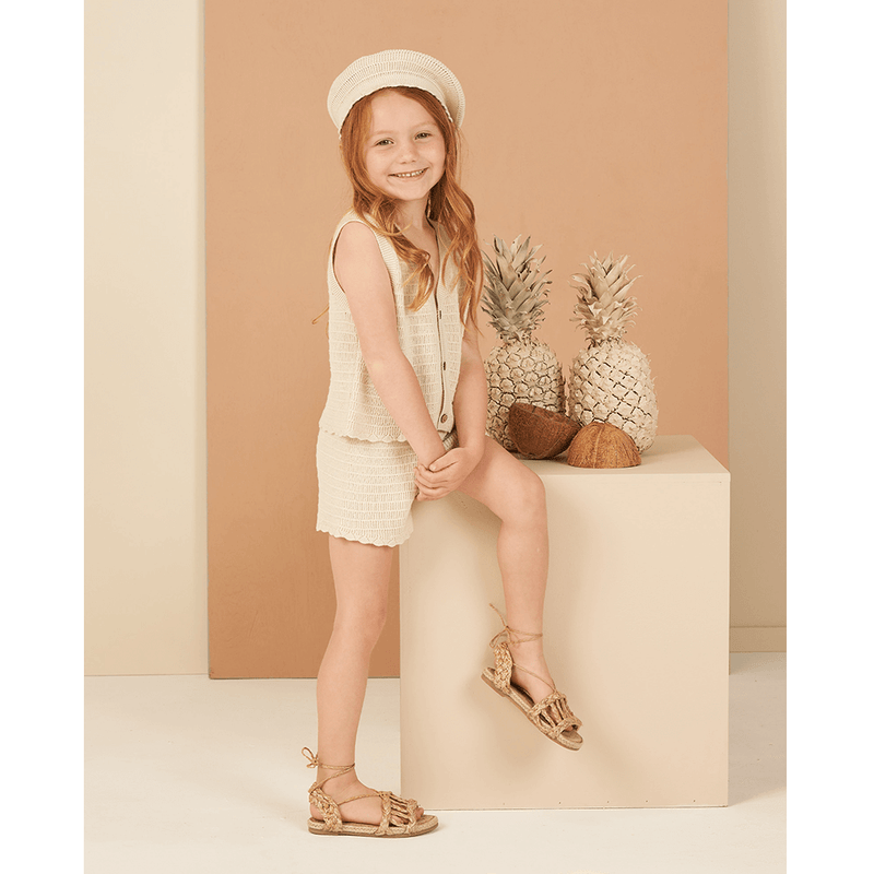 Rylee + Cru Crochet Beret - Natural