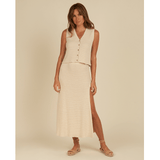 Rylee + Cru Womens Knit Vest - Natural