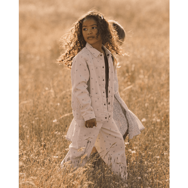 Rylee + Cru Denim Chore Coat - Blue Daisy