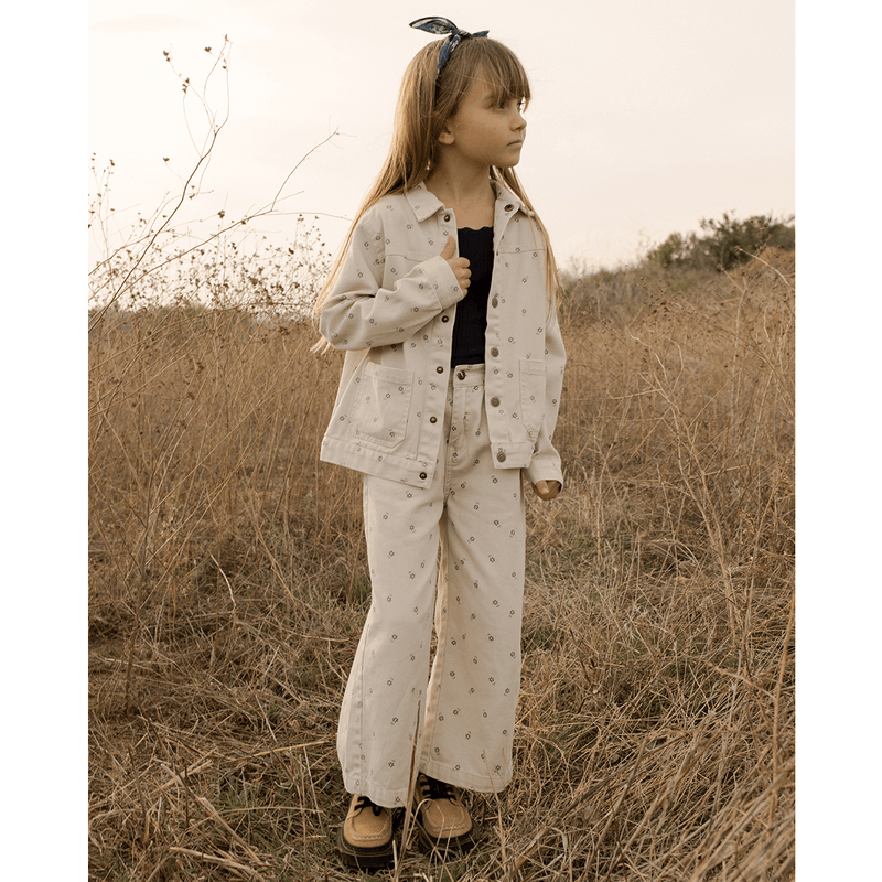 Rylee + Cru Denim Chore Coat - Blue Daisy