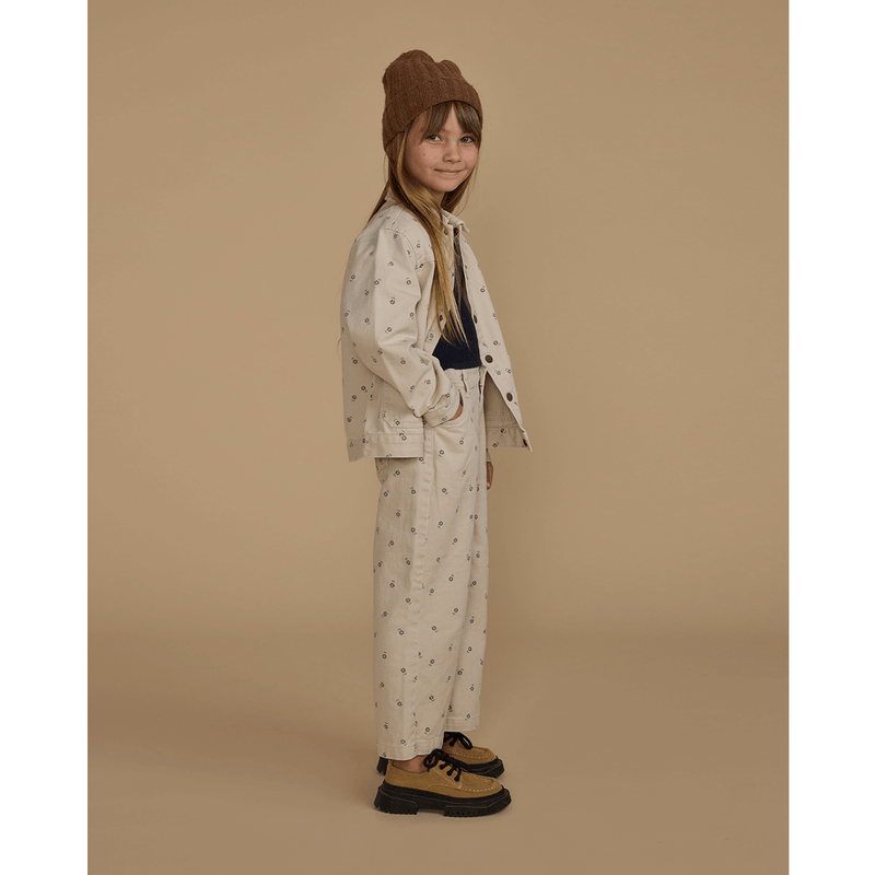Rylee + Cru Denim Chore Coat - Blue Daisy