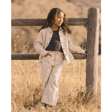 Rylee + Cru Denim Chore Coat - Blue Daisy